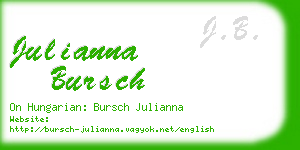 julianna bursch business card